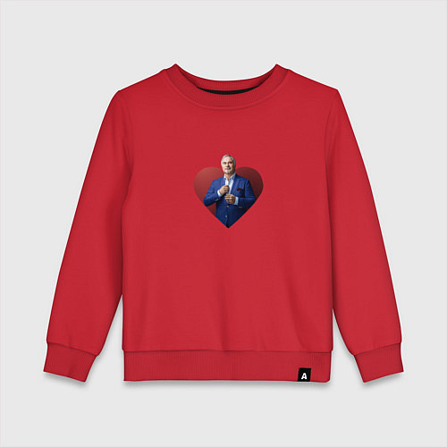 Детский свитшот Сердце Меладзе / Красный – фото 1