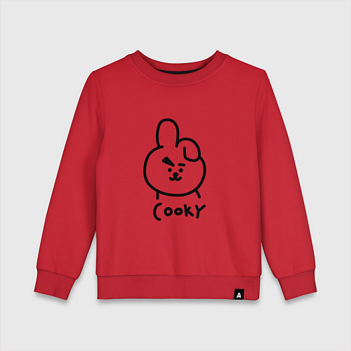 Детский свитшот COOKY BTS / Красный – фото 1