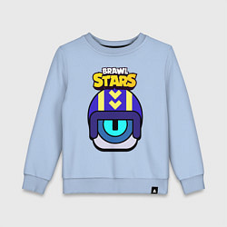Свитшот хлопковый детский STU СТУ Brawl Stars, цвет: мягкое небо