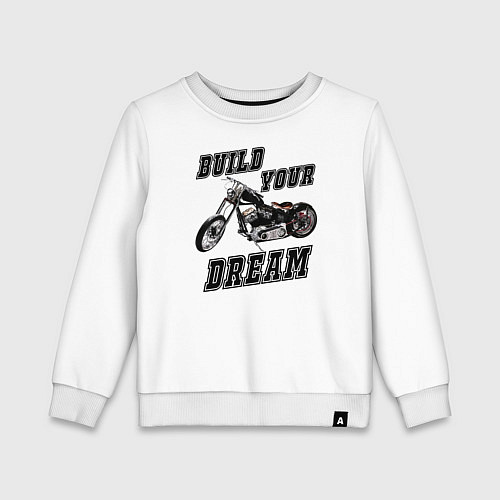 Детский свитшот Build Your Dream / Белый – фото 1