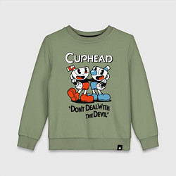 Детский свитшот Cuphead, Dont deal with devil
