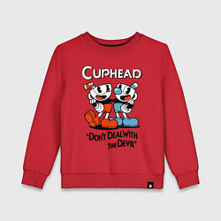 Детский свитшот Cuphead, Dont deal with devil