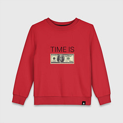 Детский свитшот TIME IS MONEY