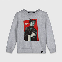 Свитшот хлопковый детский Чосо Магическая Битва Арт 03, цвет: меланж