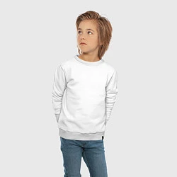 Свитшот хлопковый детский Курт Кобейн Nirvana Белый, цвет: белый — фото 2