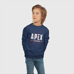 Свитшот хлопковый детский APEX LEGENDS LOGO, цвет: тёмно-синий — фото 2