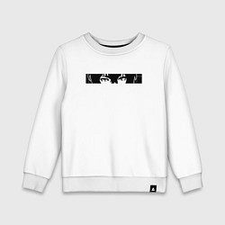 Свитшот хлопковый детский Осаму Дазай, цвет: белый