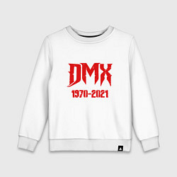 Свитшот хлопковый детский DMX - Rest In Peace, цвет: белый