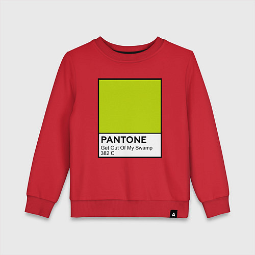 Детский свитшот Shrek: Pantone Color / Красный – фото 1