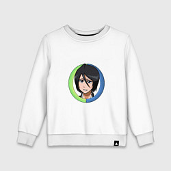 Свитшот хлопковый детский Rukia Kuchiki Bleach, цвет: белый