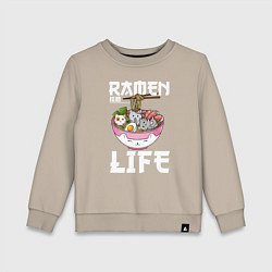 Детский свитшот Ramen life