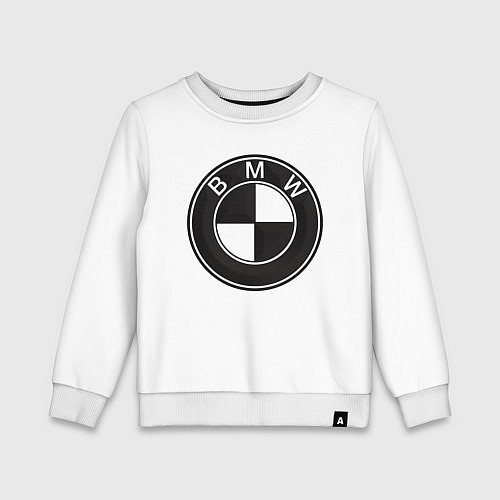 Детский свитшот BMW LOGO CARBON / Белый – фото 1
