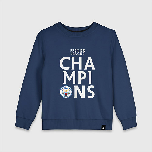 Детский свитшот Manchester City Champions / Тёмно-синий – фото 1