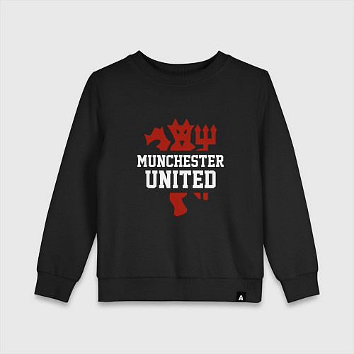 Детский свитшот Manchester United Red Devils / Черный – фото 1
