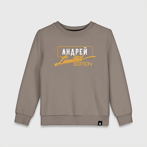 Детский свитшот Андрей Limited Edition / Утренний латте – фото 1