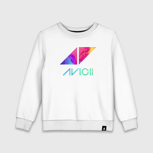 Детский свитшот AVICII RAIBOW / Белый – фото 1