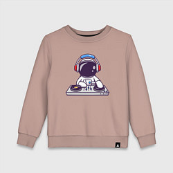 Свитшот хлопковый детский ДИДЖЕЙ DJ Z, цвет: пыльно-розовый