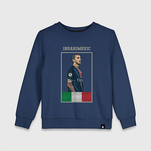 Детский свитшот Златан Ибрагимович Милан / Тёмно-синий – фото 1