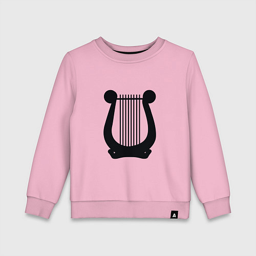 Детский свитшот Музыкальный инструмент / Светло-розовый – фото 1