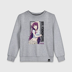 Свитшот хлопковый детский Bakemonogatari, цвет: меланж