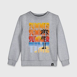 Свитшот хлопковый детский SUMMER TIME, цвет: меланж