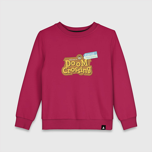 Детский свитшот Doom crossing / Маджента – фото 1