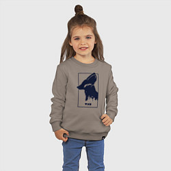 Свитшот хлопковый детский Love Death And Robots Доброй охоты, цвет: утренний латте — фото 2