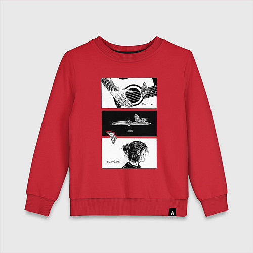 Детский свитшот Endure and survive / Красный – фото 1