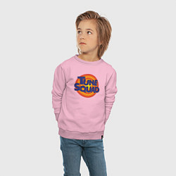 Свитшот хлопковый детский Tune Squad, цвет: светло-розовый — фото 2
