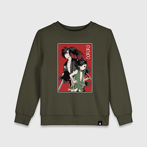 Детский свитшот Дороро Dororo / Хаки – фото 1