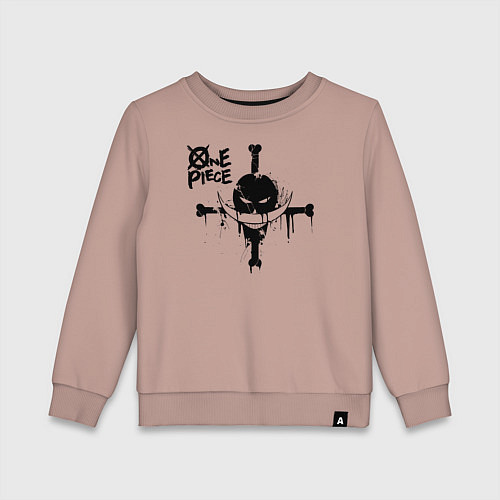 Детский свитшот Пираты Белоуса One Piece / Пыльно-розовый – фото 1
