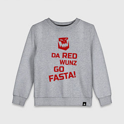 Детский свитшот Только красное ездит быстро