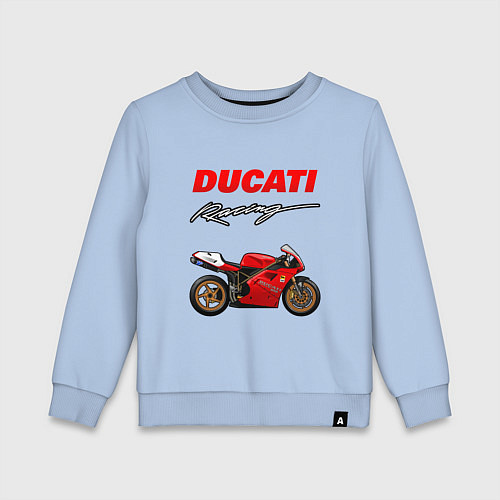 Детский свитшот DUCATI ДУКАТИ MOTOSPORT / Мягкое небо – фото 1
