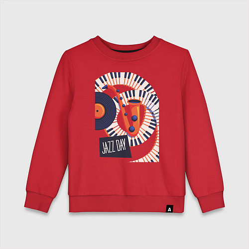 Детский свитшот Джаз / Красный – фото 1