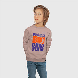 Свитшот хлопковый детский Phoenix Suns, цвет: пыльно-розовый — фото 2