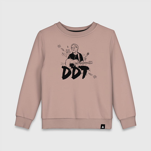 Детский свитшот DDT Юрий Шевчук / Пыльно-розовый – фото 1