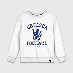 Свитшот хлопковый детский Chelsea FC: Lion цвета белый — фото 1