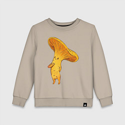 Свитшот хлопковый детский Лисичка, цвет: миндальный