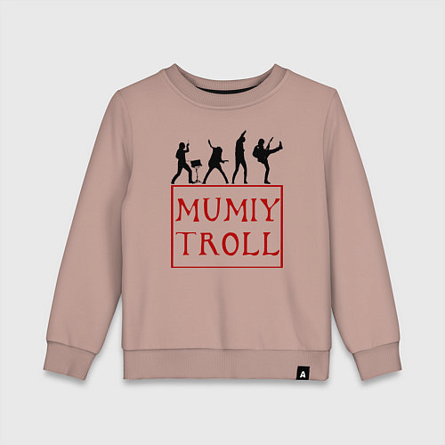 Детский свитшот Mumiy Troll Мумий Тролль / Пыльно-розовый – фото 1