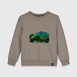 Свитшот хлопковый детский УАЗ Хантер I Hunter, цвет: утренний латте