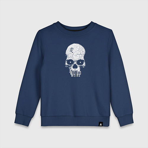 Детский свитшот Weird / Тёмно-синий – фото 1