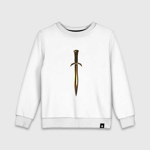 Детский свитшот Кинжал / Белый – фото 1