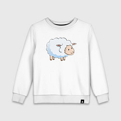 Детский свитшот Белая овечка