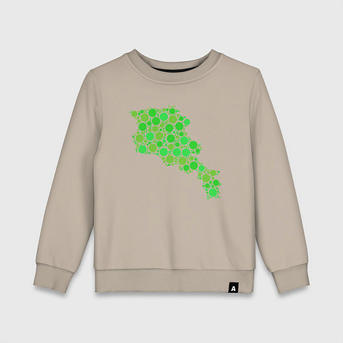 Детский свитшот Green Armenia / Миндальный – фото 1