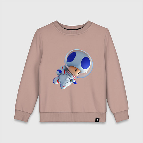 Детский свитшот Space Toad / Пыльно-розовый – фото 1