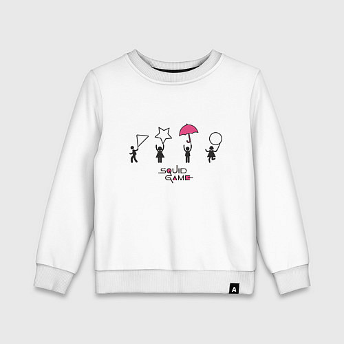 Детский свитшот Сахарные Соты Squid Game / Белый – фото 1