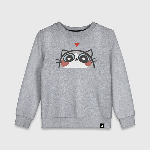 Детский свитшот Котя влюбился / Меланж – фото 1
