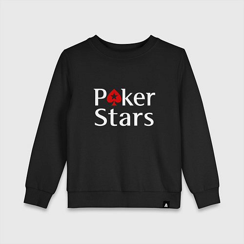 Детский свитшот PokerStars логотип / Черный – фото 1