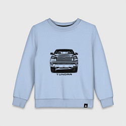 Свитшот хлопковый детский Тойота Тундра, цвет: мягкое небо