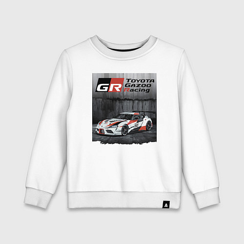 Детский свитшот Toyota Gazoo Racing Team / Белый – фото 1